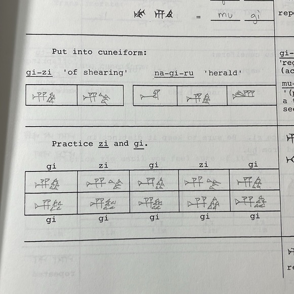 A Workbook of Cuneiform Signs by Daniel C Snell c1979 - Picture 9 of 13
